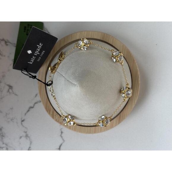 Kate Spade Gold Tone Crystal Chain Bracelet - Picture 5 of 6